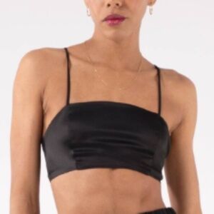 & Other Stories Satin Cropped Tank Top
